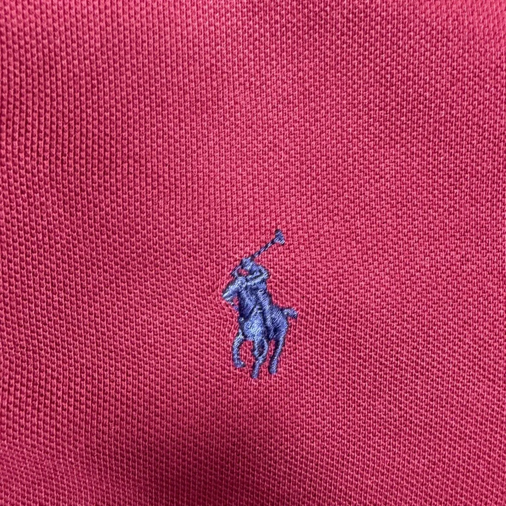 Polo Ralph Lauren Mens XL Classic Fit Long Sleeve Polo Shirt Burgundy‎ Cotton